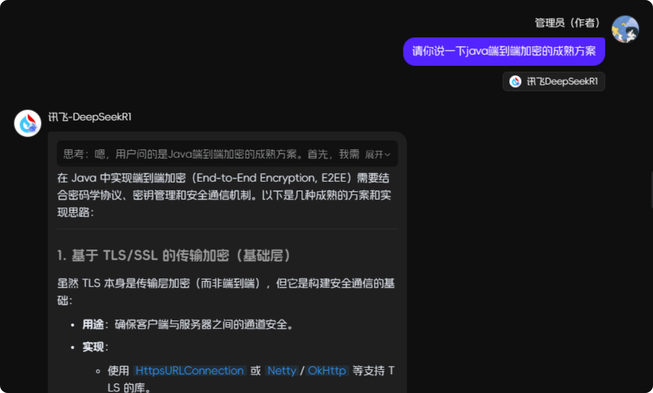 XunFei DeepSeek R1 演示